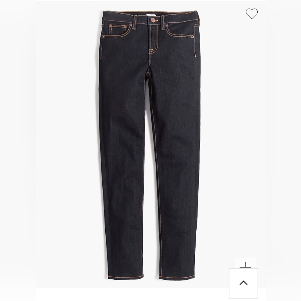 J. Crew Factory Women's Skinny Jeans in Dark Indigo with Contrast Stitching